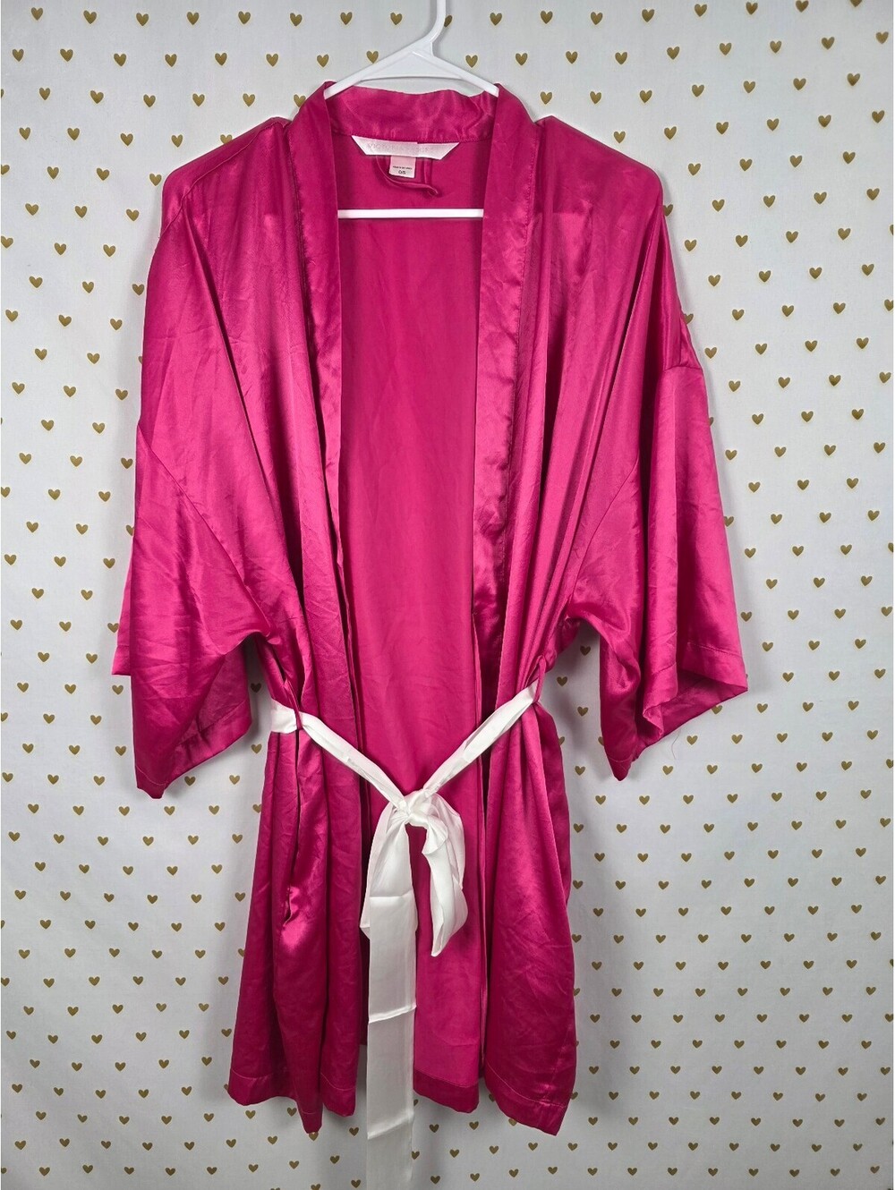 Victorias Secret Satin Silky Robe Lounge Kimono Cover Up ONE SIZE FITS ALL
